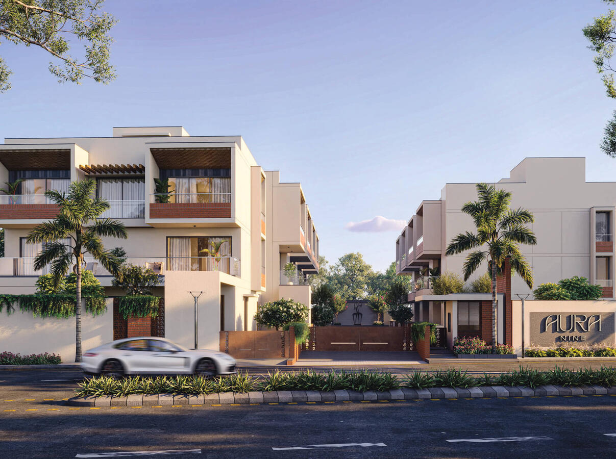 Front Elevation of Bunglows